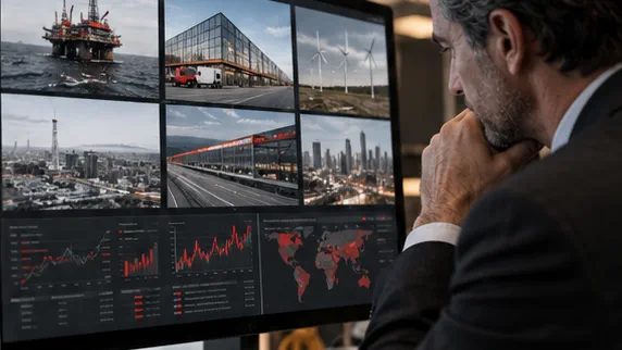 Investment analyst reviewing diversified asset exposures and market information